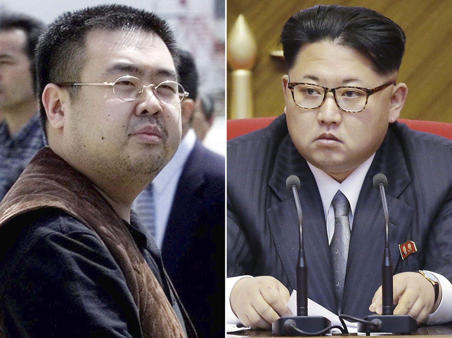 Kim Jong-nam ja Kim Jong-un.