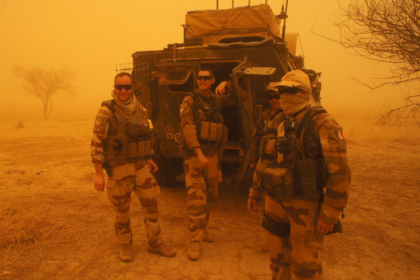 Malis operatsioonil Barkhane osalevad Prantsuse sõdurid liivatormis.