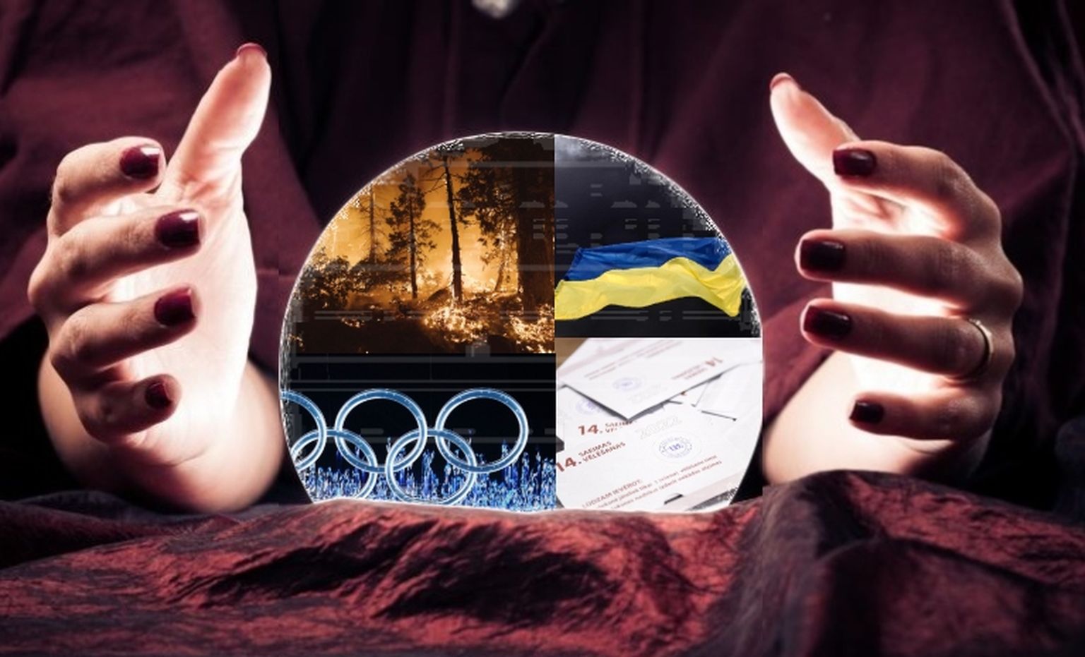 Хрустальный шар с событиями 2022 года.