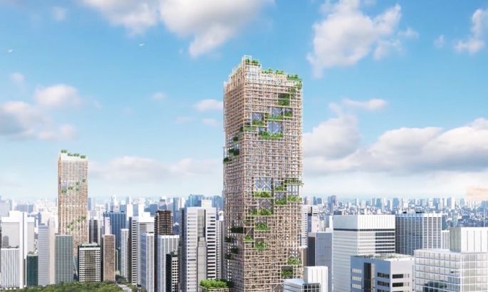 Фото: в Токио собираются построить необычный 70-этажный небоскреб