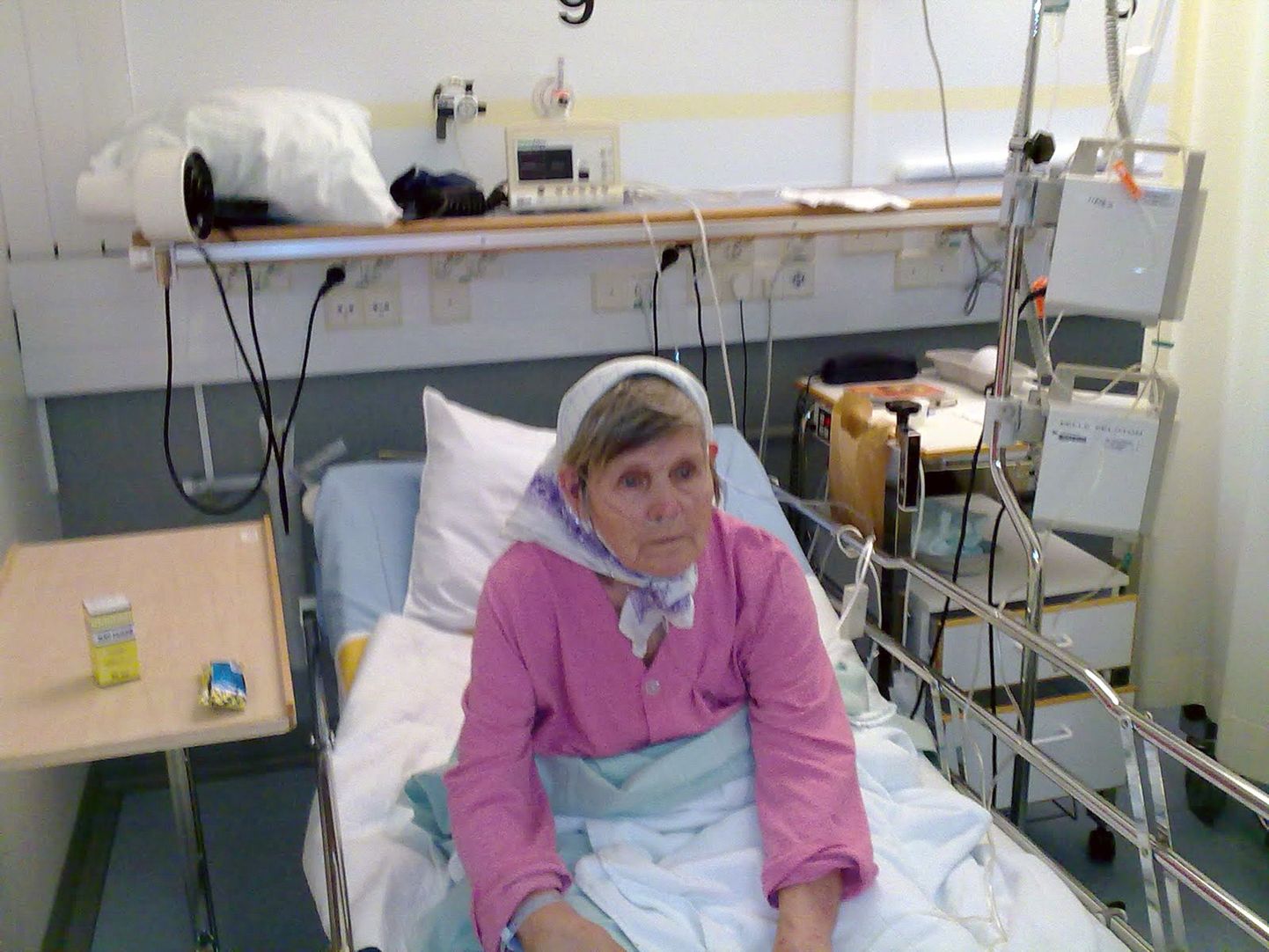 Ирина Антонова в финской больнице.