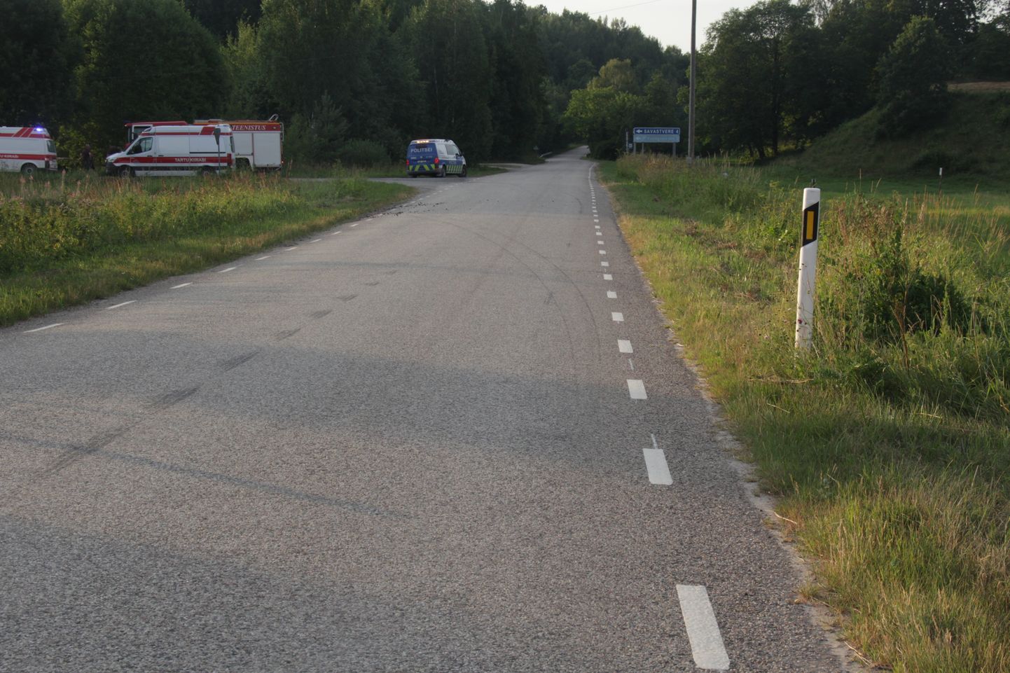 Тяжелая авария произошла на втором километре дороги Алатскиви-Пала.