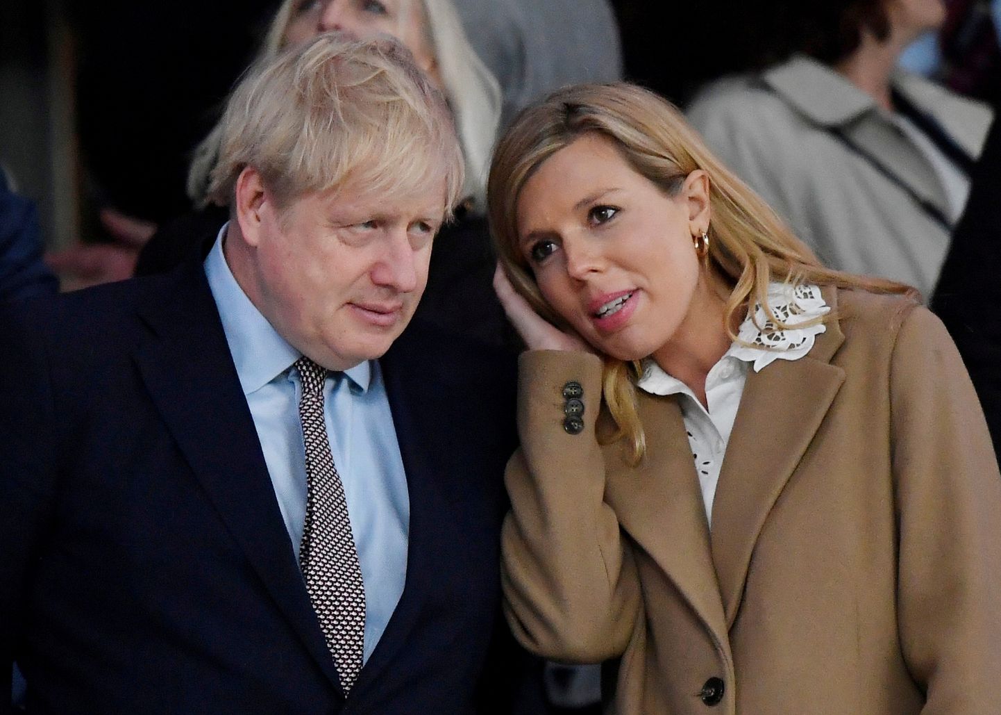 Briti peaminister Boris Johnson ja kihlatu Carrie Symonds.