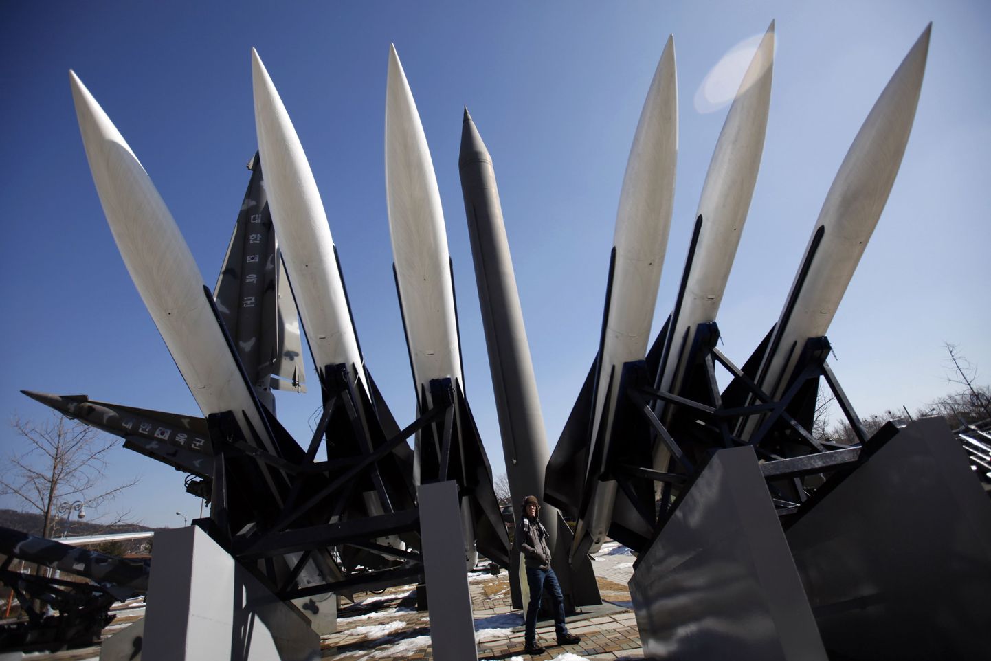 Põhja- ja Lõuna-Korea raketid Korea sõja muuseumis Sŏulis.