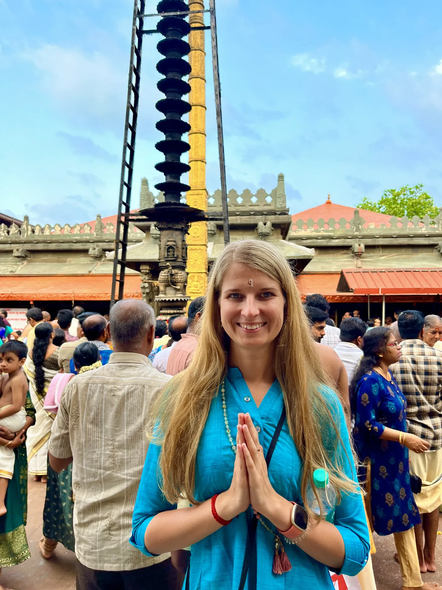 Marion Teder palverännakul Indias.