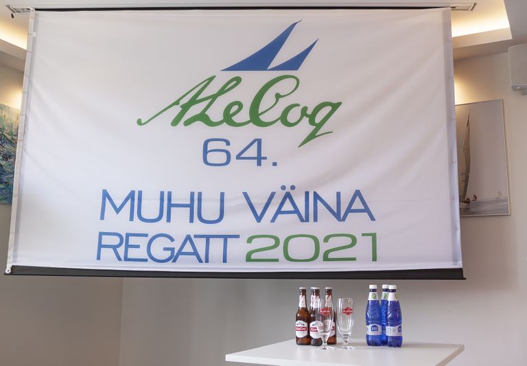 A. Le Coqiga Muhu Väina regati nimisponsori koostöölepingu pikendamine Kalevi Jahtklubis - 21. mai 2021 - Regati lipp