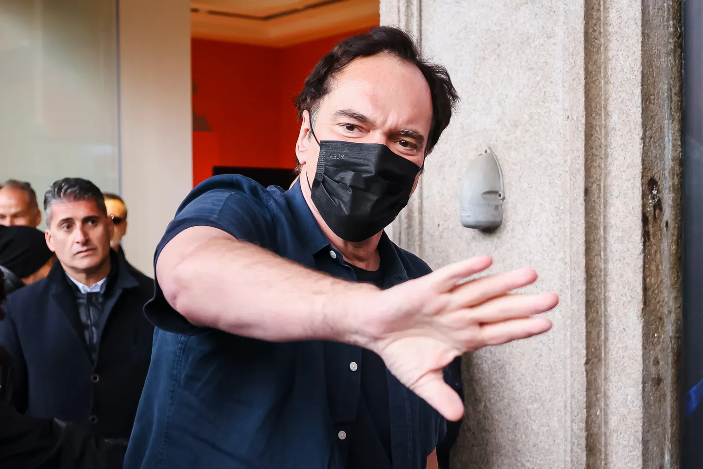 USA režissöör Quentin Tarantino 7. aprillil 2023 Itaalias Milanos, kus esitles oma uut raamatut «Cinema Speculations»