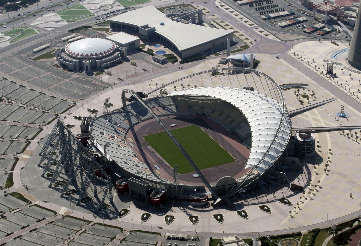 Khalifa staadion Kataris.