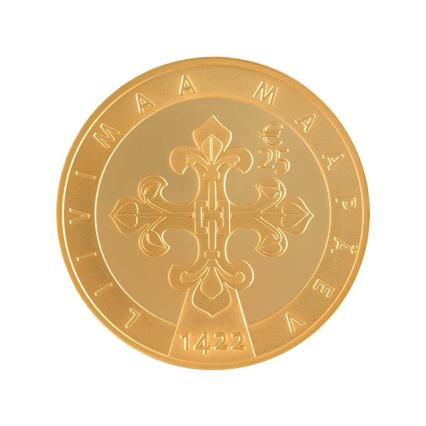 Золотая монета Liivimaa.