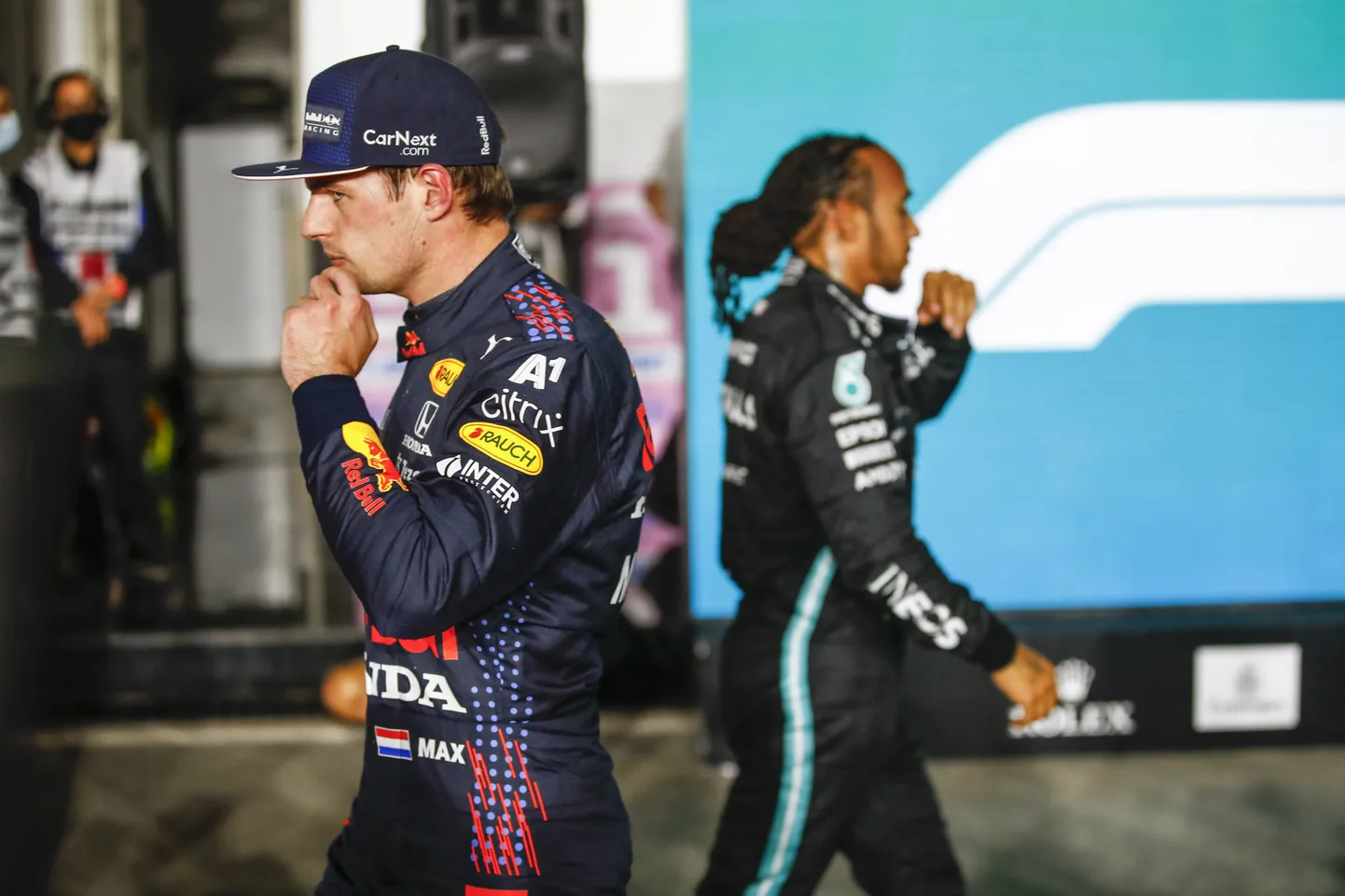 Kas Max Verstappenil (vasakul) õnnestub MM-tiitel kindlustada juba Saudi Araabias?