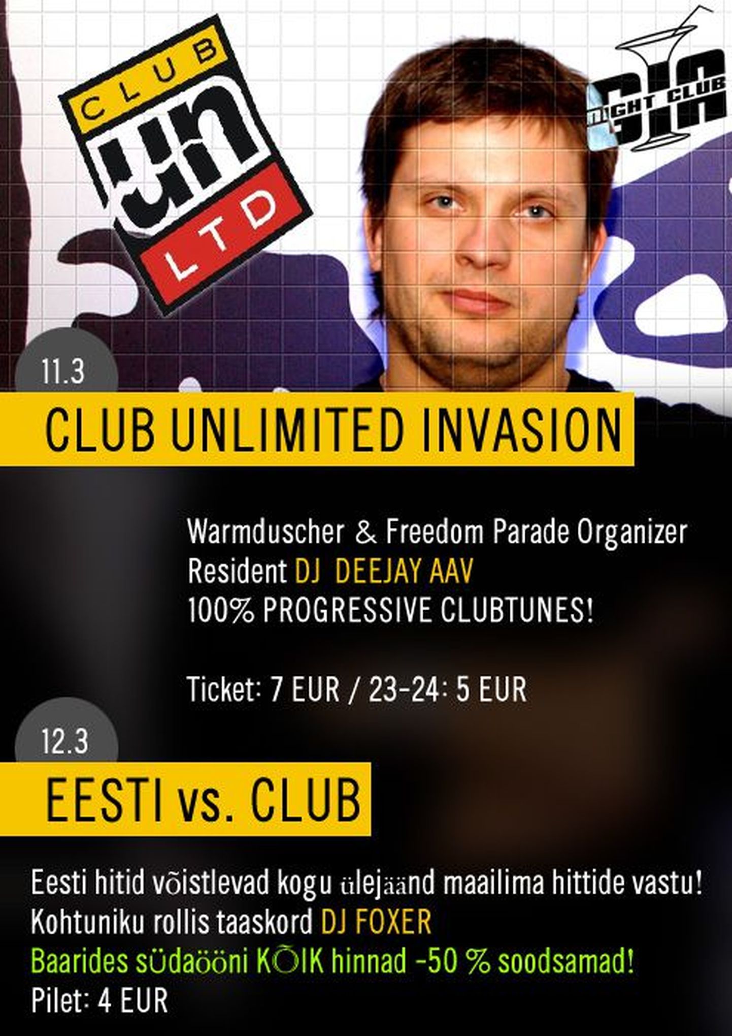 Club Unlimited Invasion reedel ööklubis GIA!