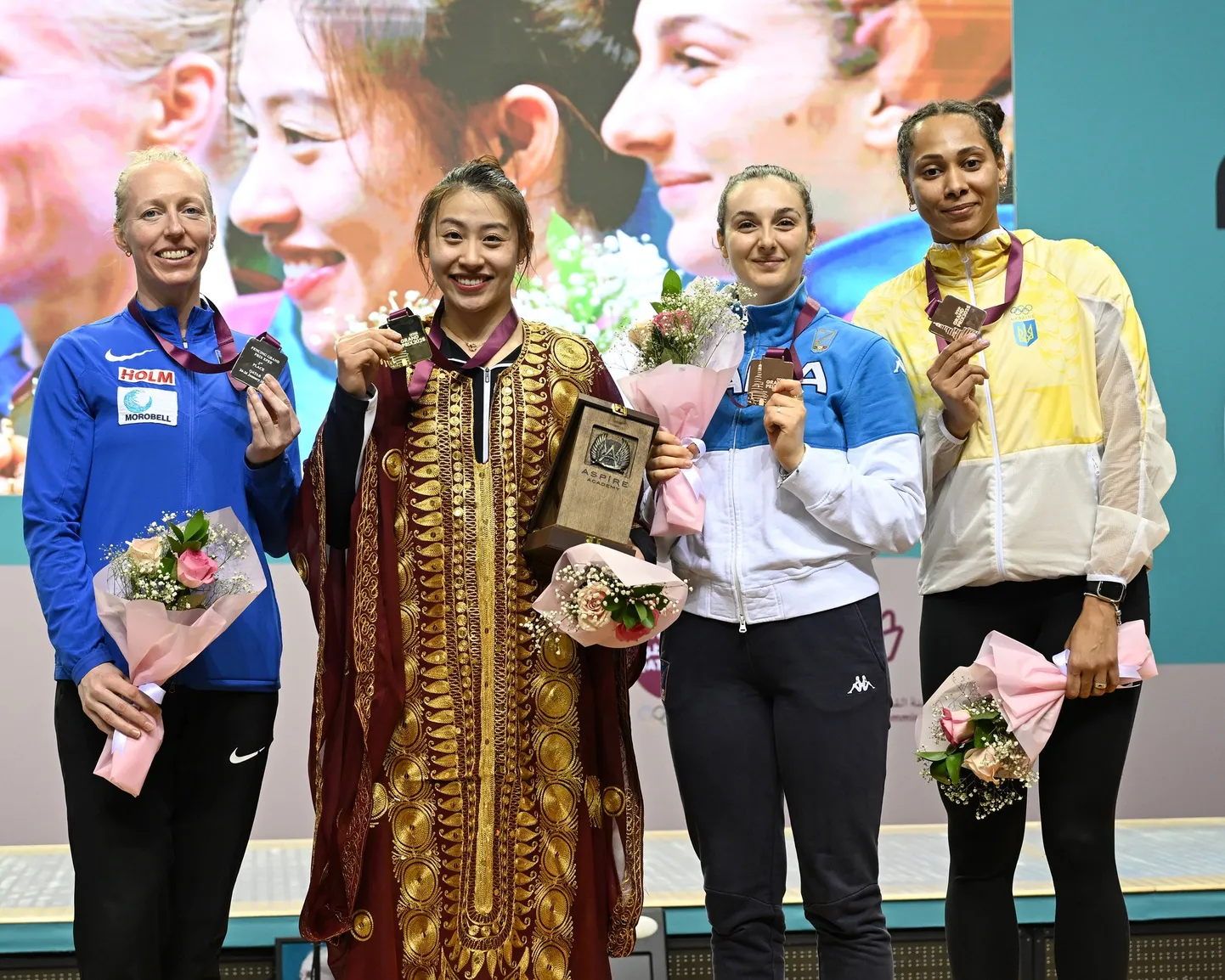 Epeevehkleja Nelli Differt (vasakul) saavutas Doha GP-etapil 2. koha.