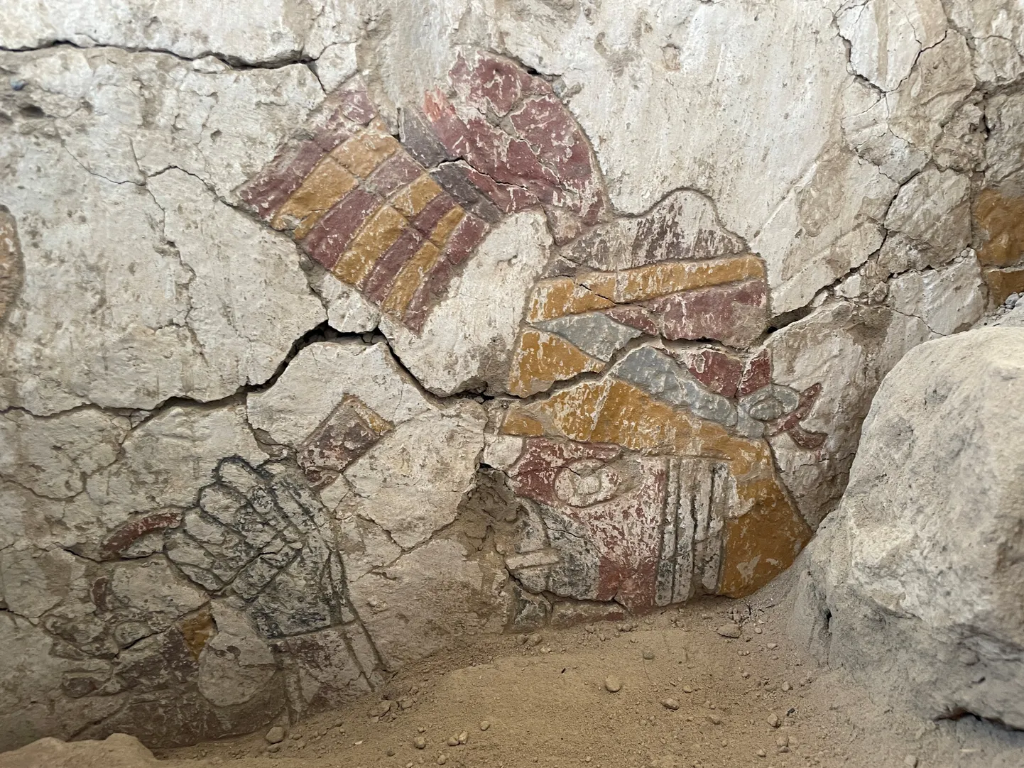 Mochica kultuuri ajastust pärinev seinamaaling Peruus Pañamarca leiukohas.