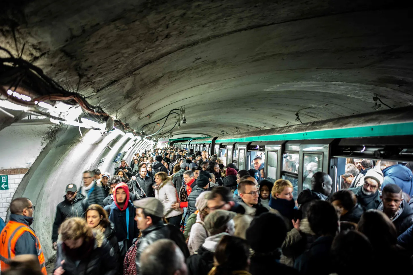 Последствия забастовки в Париже.
