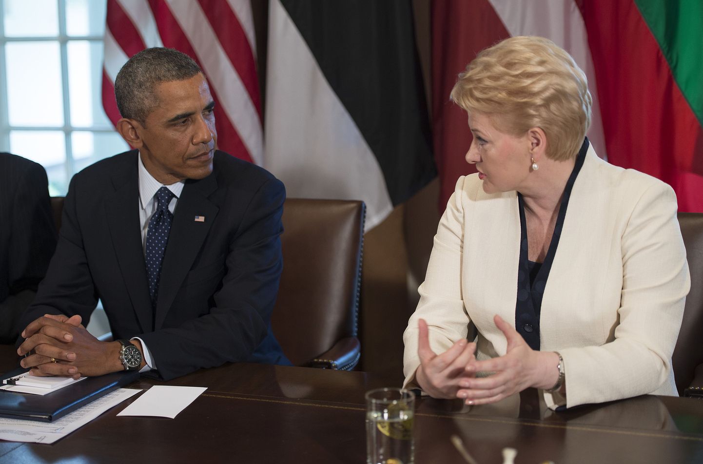 USA president Barack Obama ja Leedu riigipea Dalia Grybauskaitė