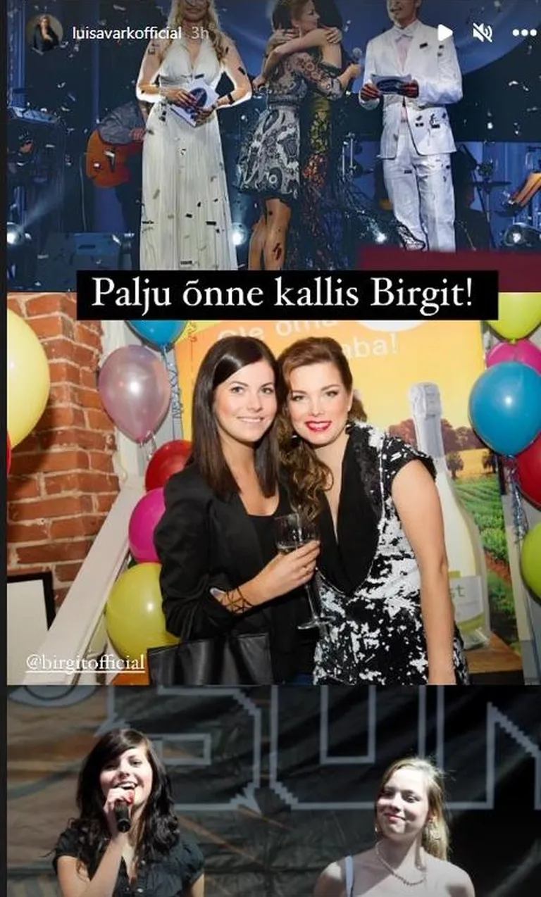 Luisa õnnesoov Birgitile.