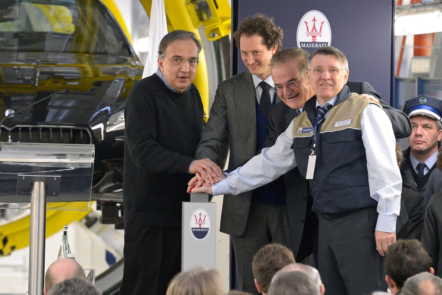 Fiati tegevjuht Sergio Marchionne ja nõukogu esimees John Elkann avasid Itaalias 30. jaanuaril uue Maserati tehase.