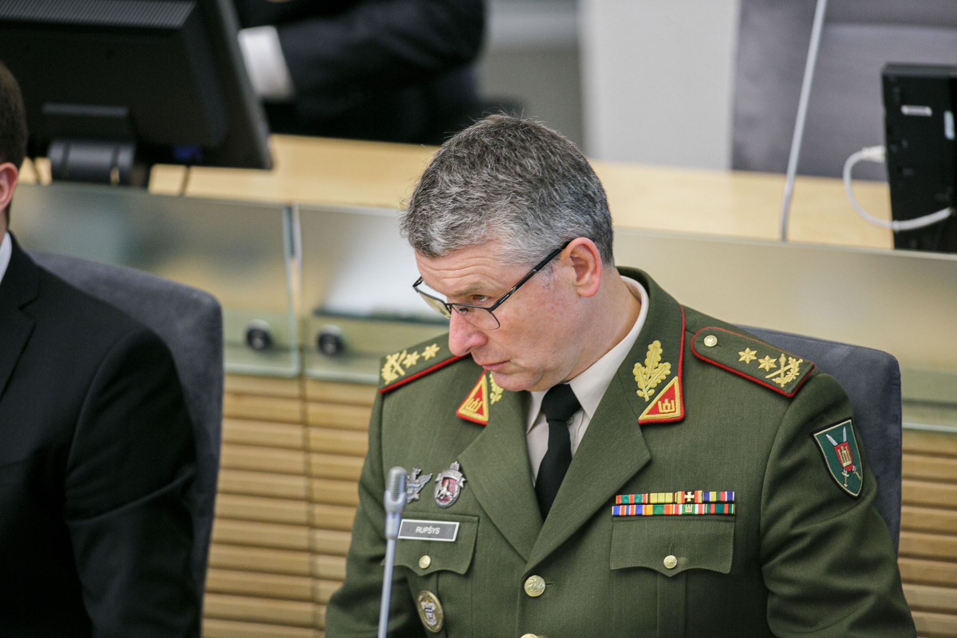 Leedu kaitseväe ülemjuhataja Valdemaras Rupšys.