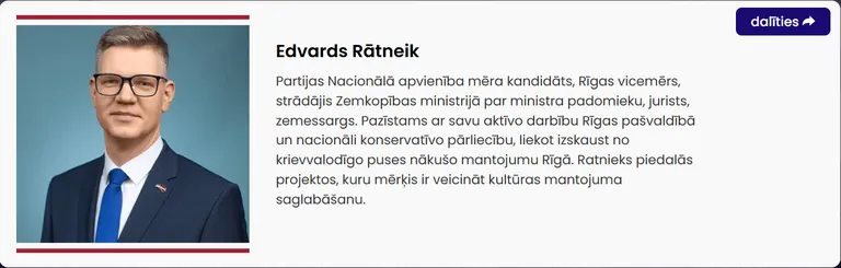 Testa rezultāts - Edvards Ratnieks (uzrakstīts nepareizi), attēlā - Vilnis Ķirsis.