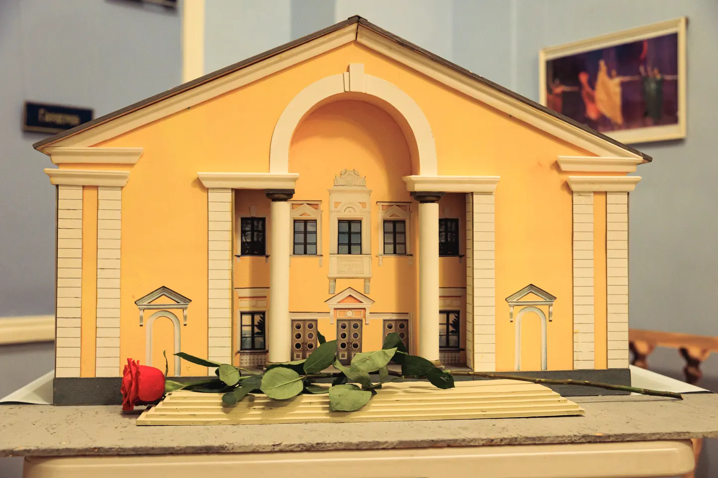 Макет главного здания Силламяэского центра культуры.