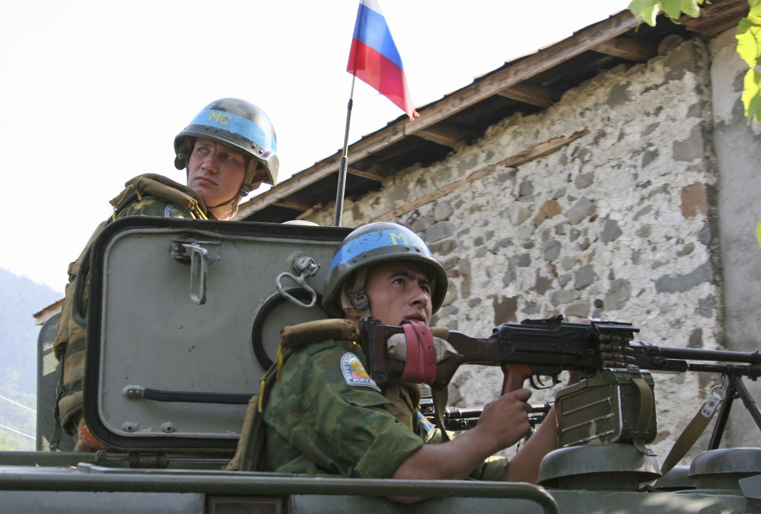 Vene sõdurid 26. augustil Abhaasias.