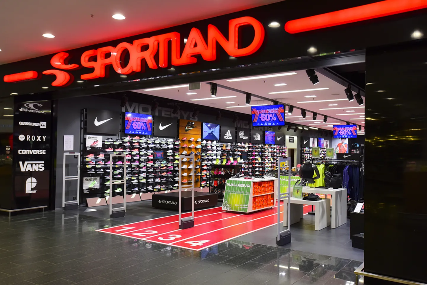 Sportlandi kauplus Leedus. Pilt on illustratiivne.
