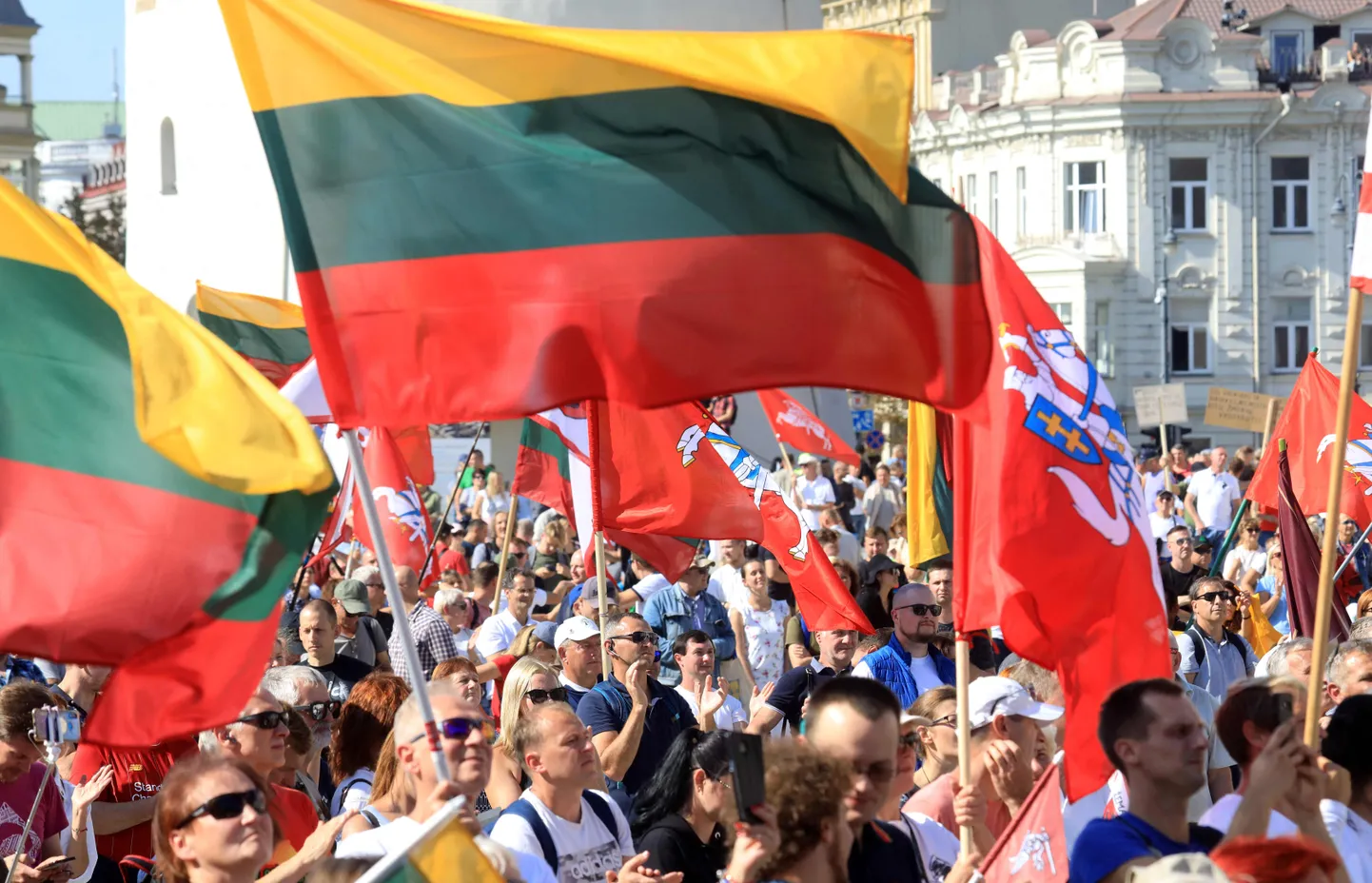 Eelmisel reedel, 10. septembril toimusid Vilniuses vaktsineerimisvastased protestid.