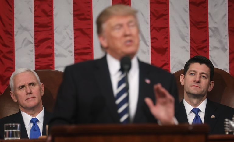 USA president Donald Trump pidas Kongressi ees oma esimese kõne