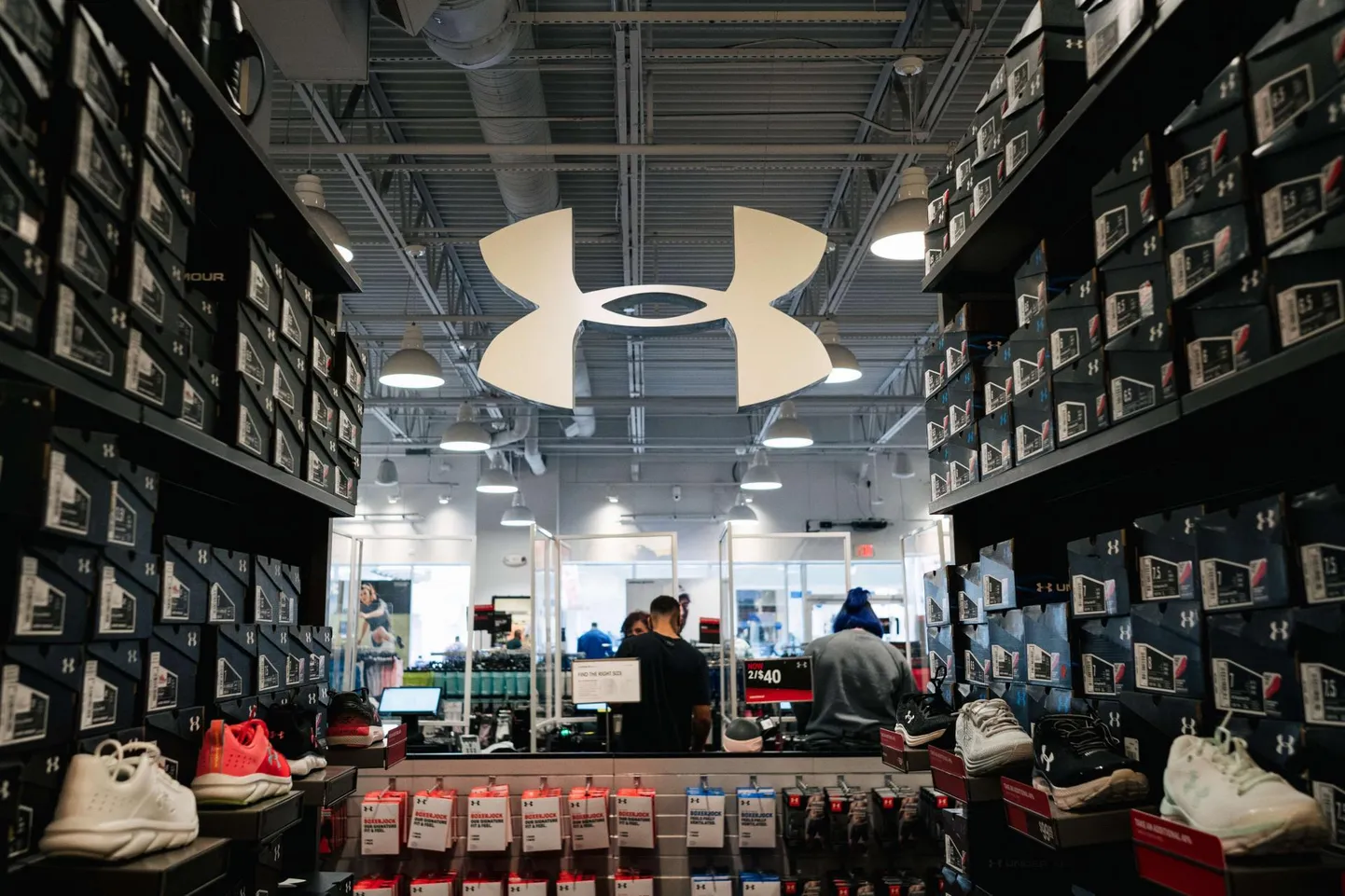 Spordirõivaste tootja Under Armour on viimastel aastatel ennast imeliselt ümber pööranud. Fotol ettevõtte esinduspood Houstonis (Texas, USA).