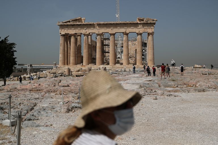 Kreeka taasavas muuseumid ja kultuuripärandi paigad 18. mail. Pildil Ateena Akropoli Parthenoni tempel.
