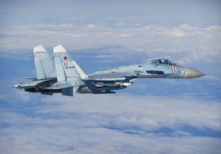 Venemaa SU-27 hävitaja.