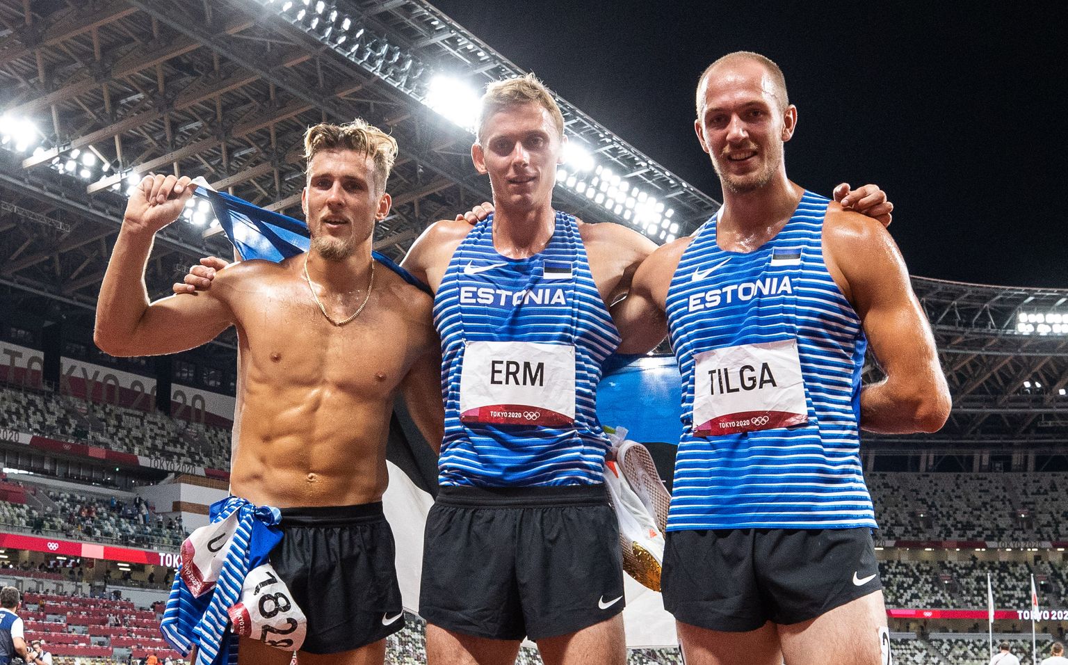 Tokyo olümpial võistelnud kolm Eesti dekatleeti (Maicel Uibo, Johannes Erm ja Karel Tilga) jäid oma paremate päevade tulemustest kaugele, kuid ei lasknud sellest liigselt enda tuju rikkuda.