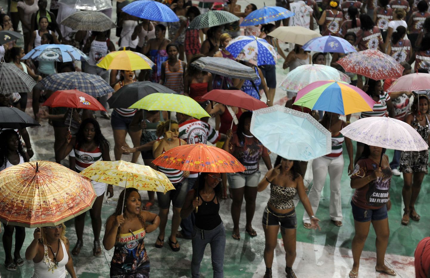 Подготовка к ежегодному карнавалу, который пройдет в Рио-де-Жанейро c 4 по 8 марта.
