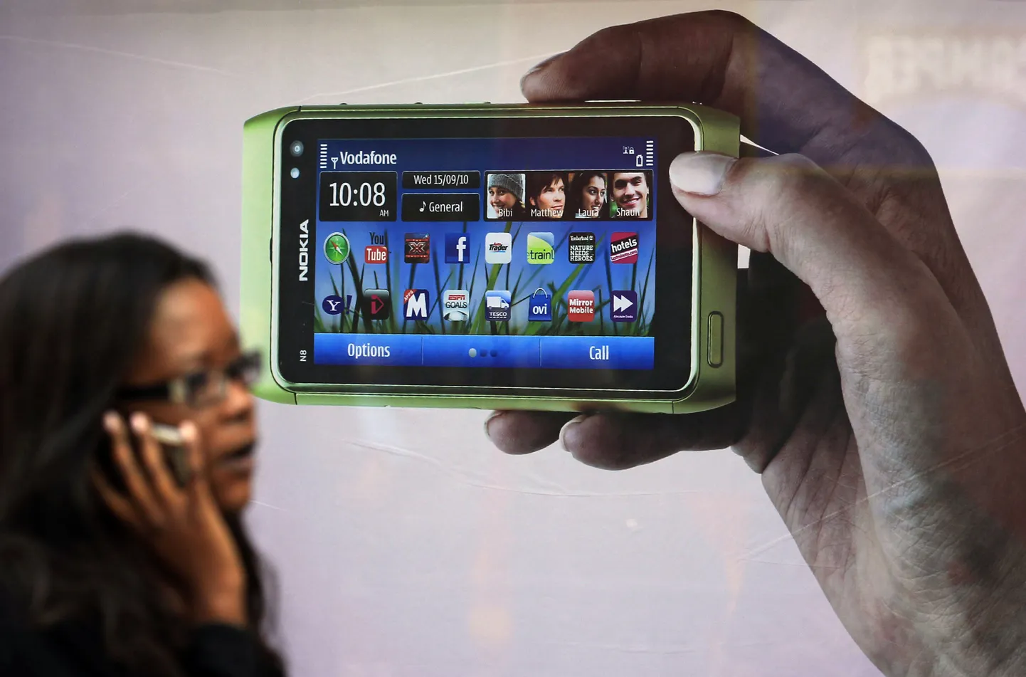 Nokia nutitelefon.