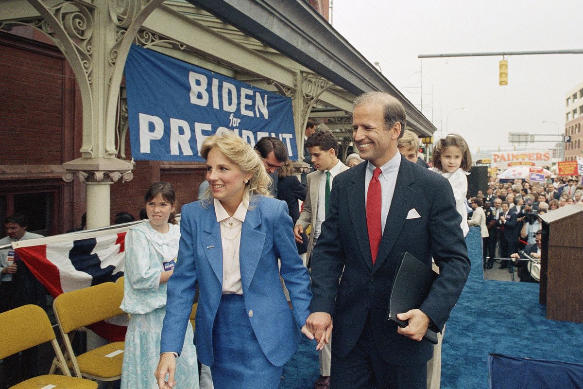 Джо и Джилл Байден в 1987 году