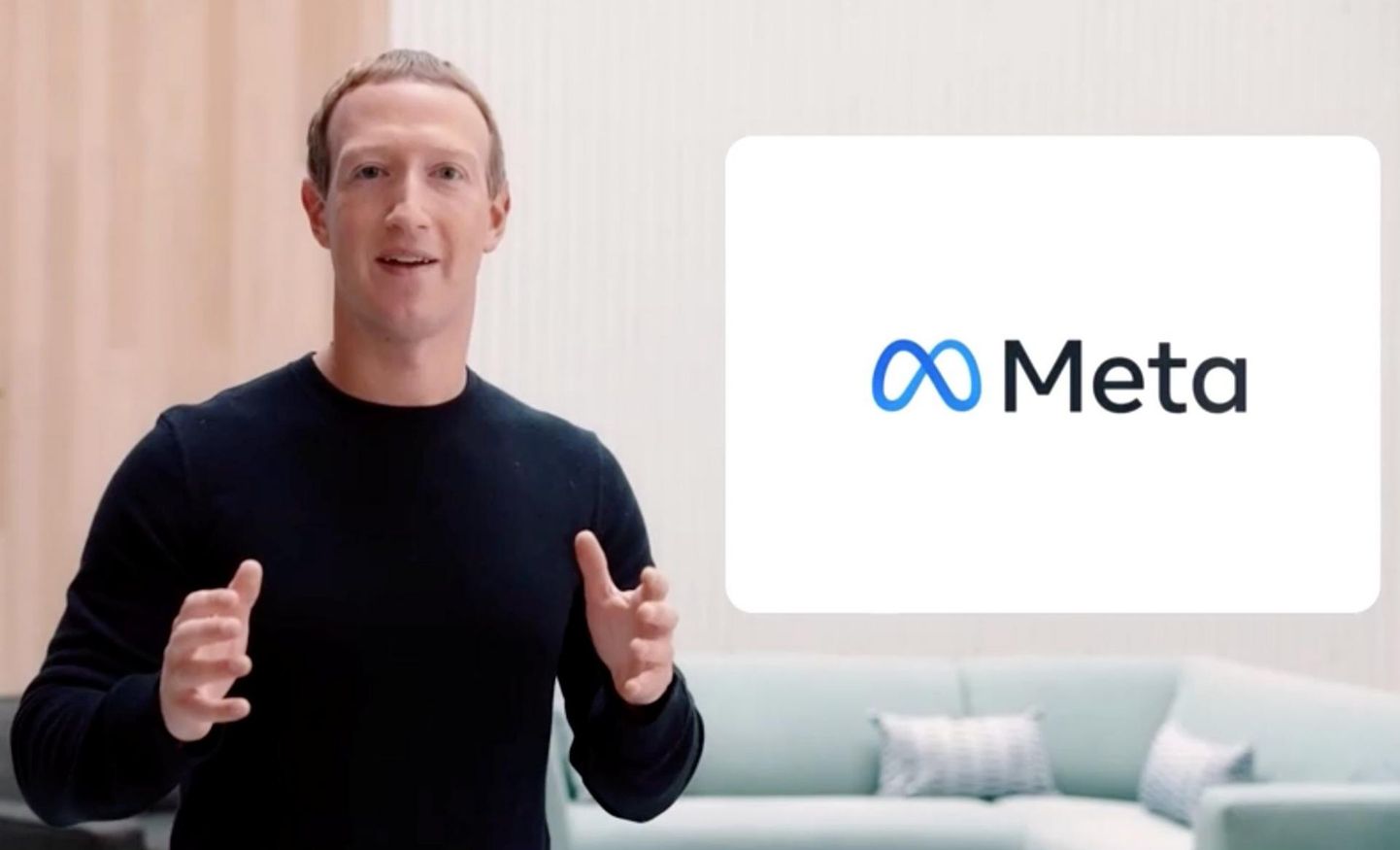 Facebooki tegevjuht Mark Zuckerberg esitleb Metat.
