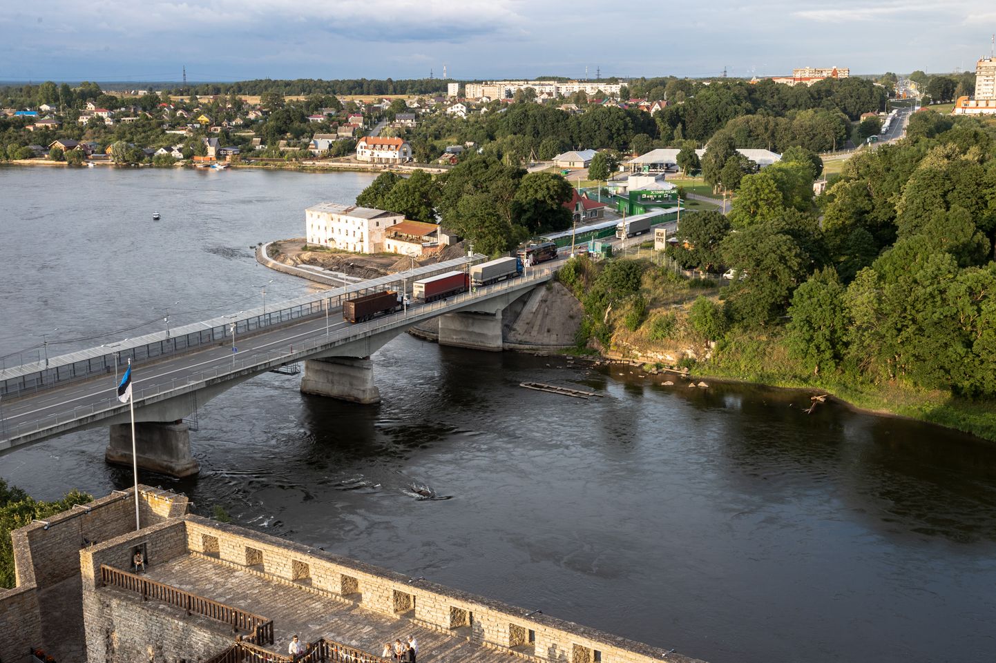 06.08.2021, Narva. Eesti-Venemaa piir. Foto: Konstantin Sednev / Postimees Grupp