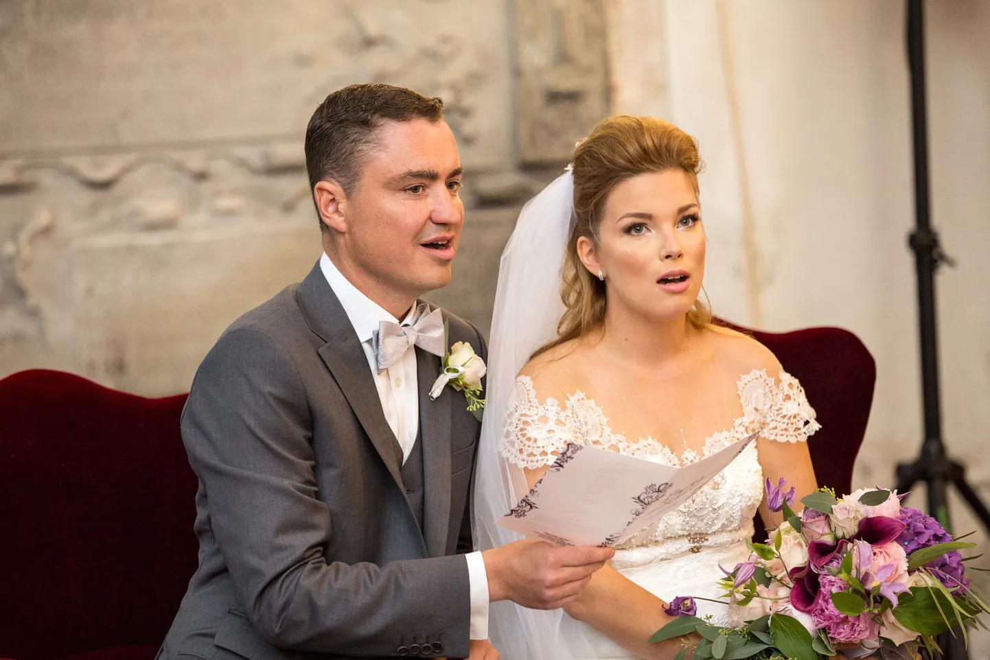 Luisa ja Taavi laulatus Toomkirikus