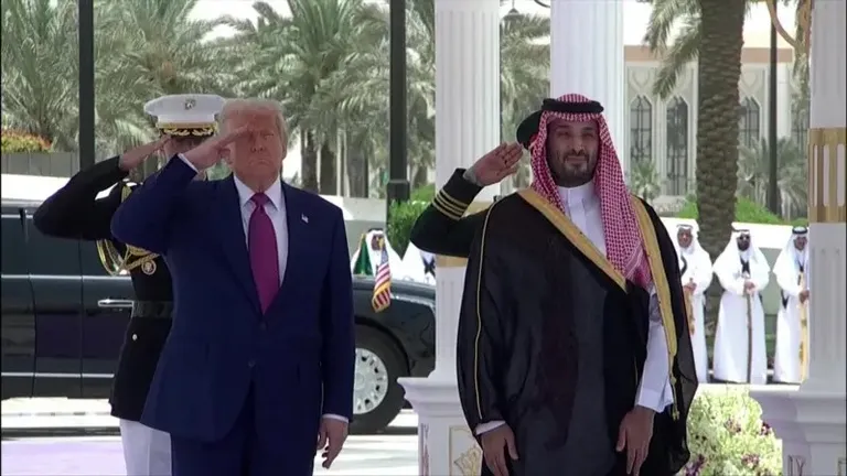 Дональд Трамп и кронпринц Саудовской Аравии Мохаммед бин Салман
