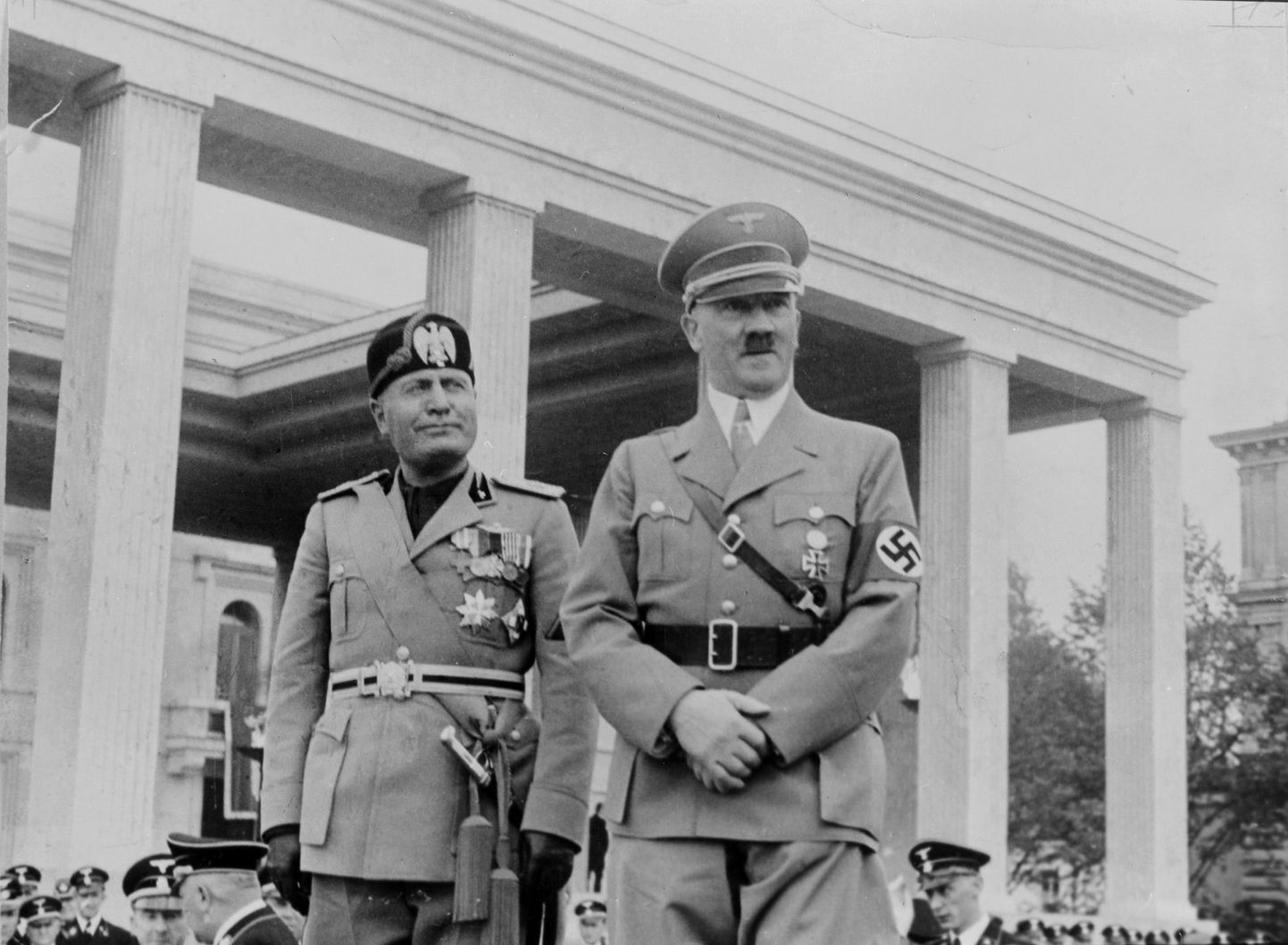 Benito Mussolini ja Adolf Hitler.