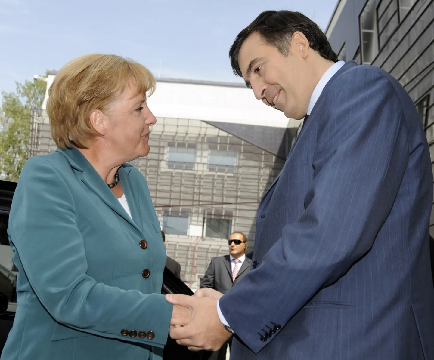 Saksamaa liidukantsler Angela Merkel ja Gruusia president Mihheil Saakašvili.