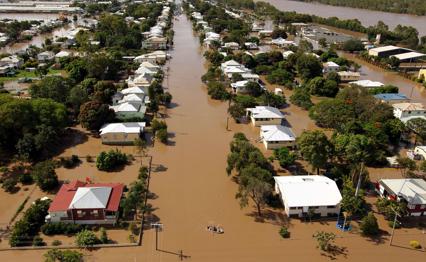 Üleujutus Ida-Queenslandis Rockhamptoni eeslinnas Depot Hillis