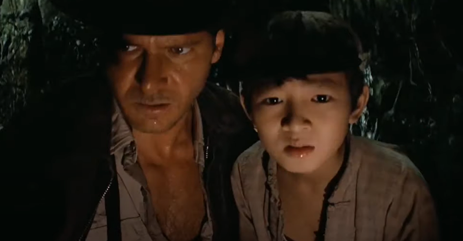 Harrison Ford ja Ke Huy Quan 1984. aasta filmis «Indiana Jones ja hukatuse tempel».