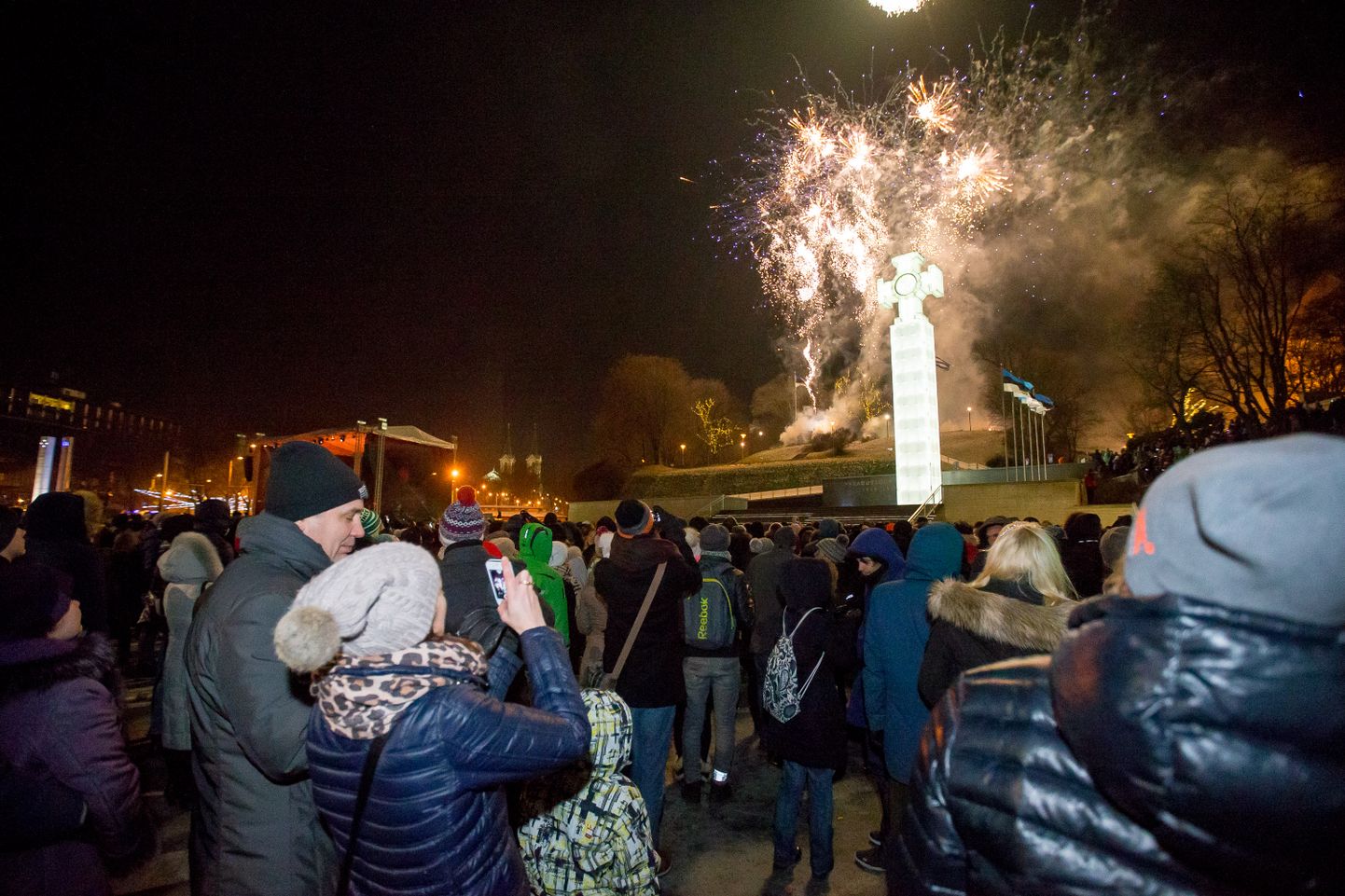 Новый год традиционно встретят на площади Вабадузе.