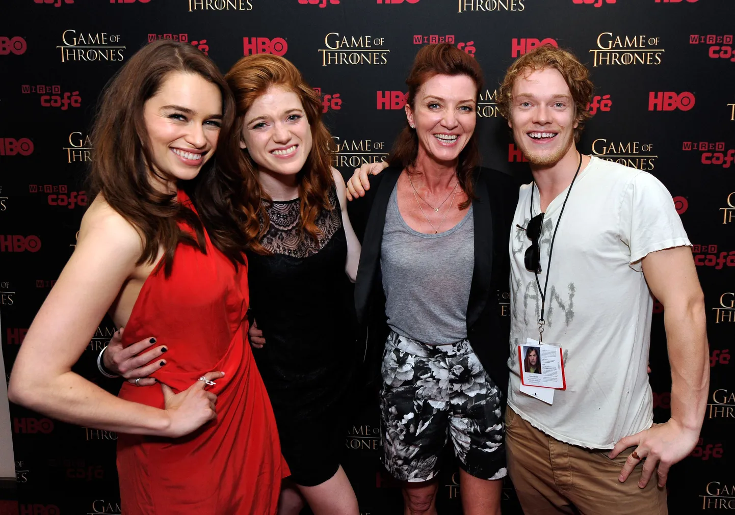 Emilia Clarke, Rose Leslie, Michelle Fairley, Alfie Allen