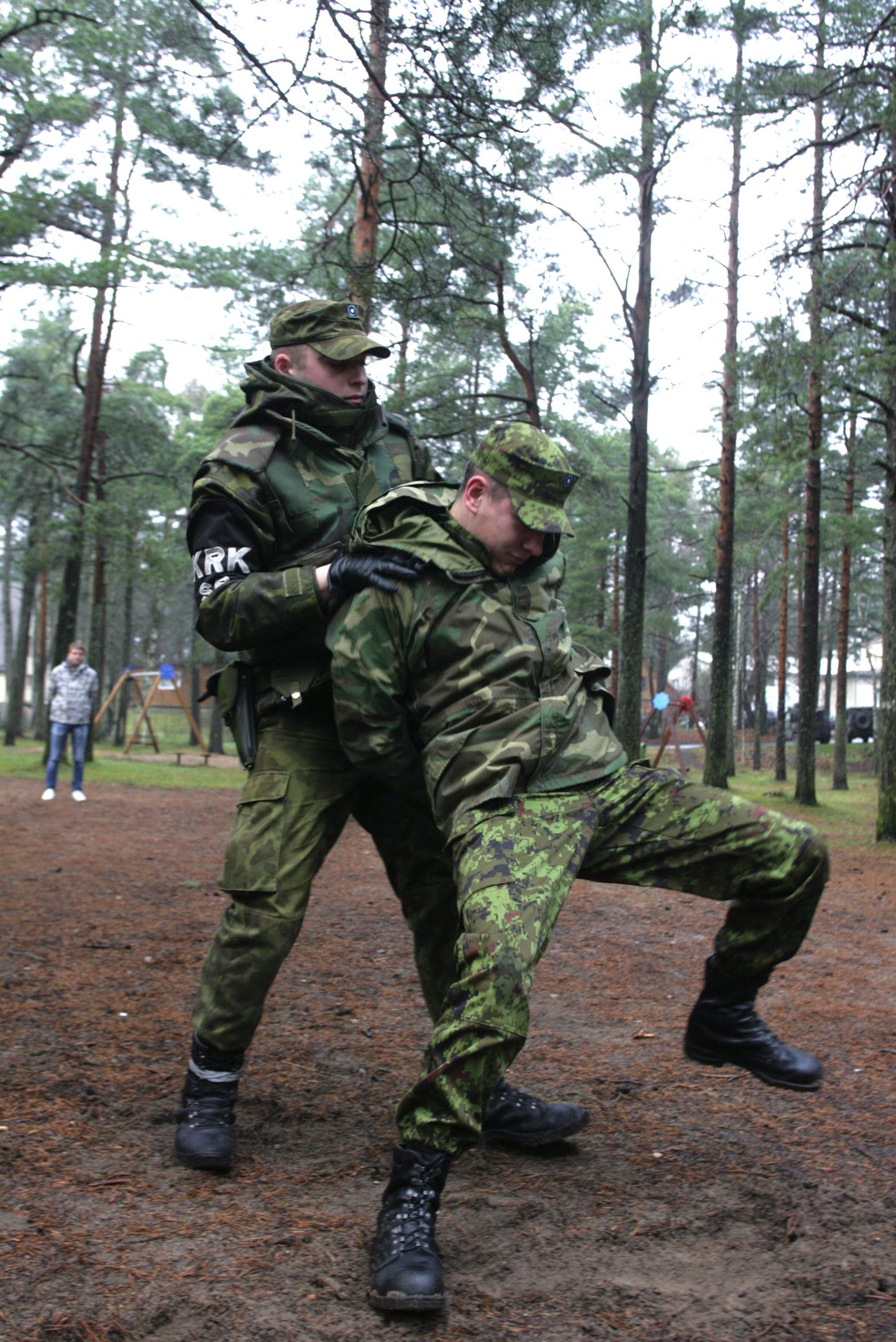 Sõjaväepolitsei õppus Tallinnas.