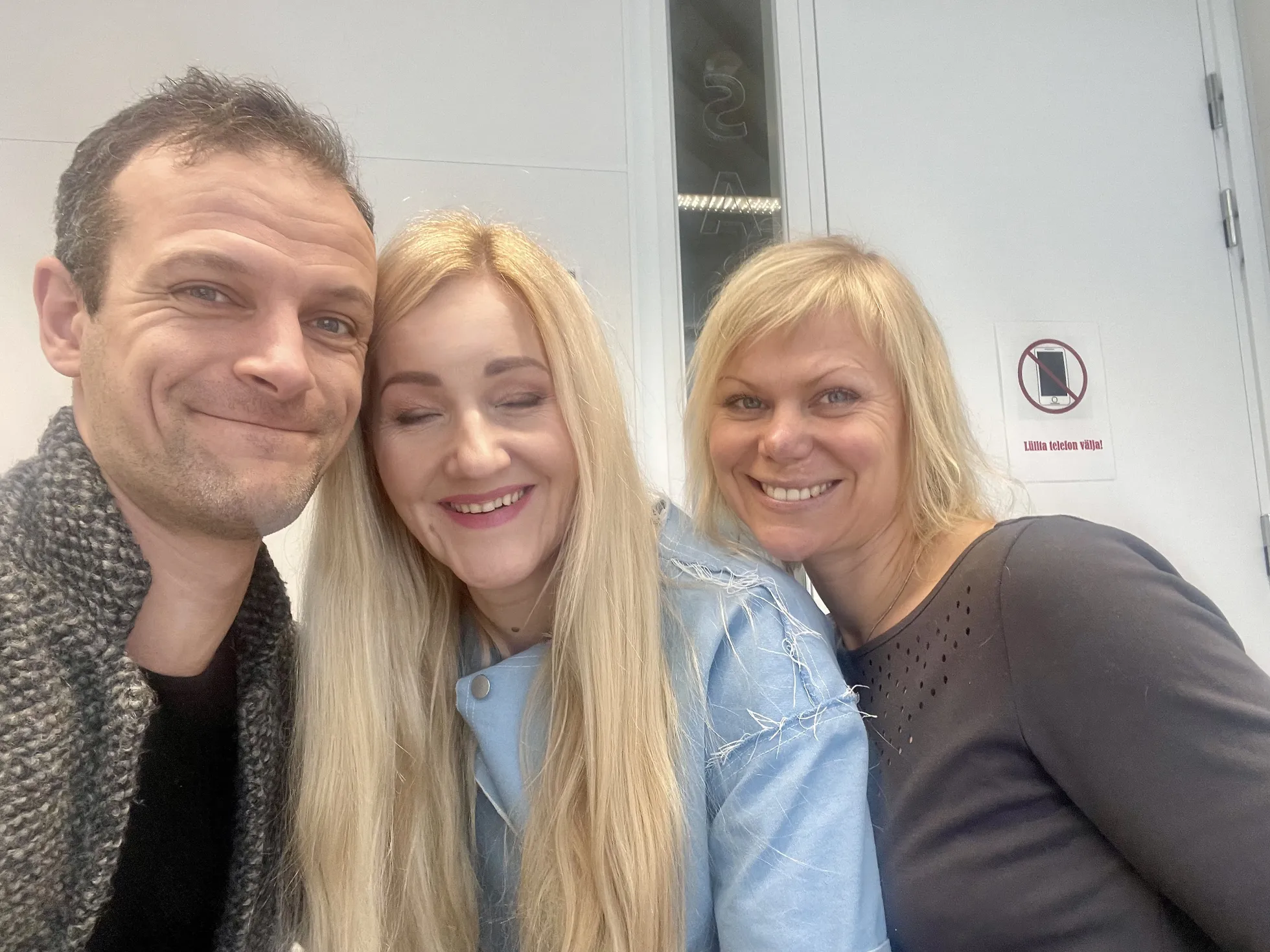 Taavi, Kristinka ja Heidi stuudios