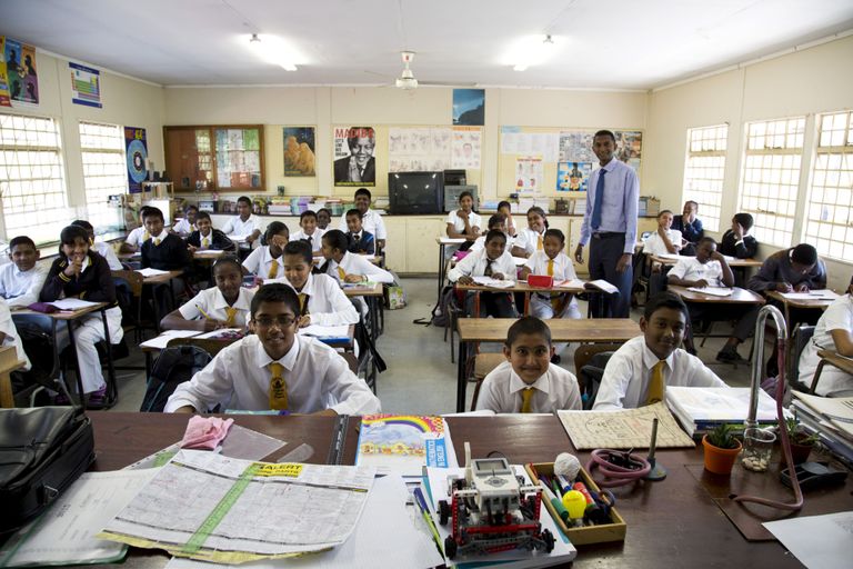 Klassiruum Tyburn Algkoolis Chatsworthis, Durbanis, Lõuna-Aafrikas.
Foto: REUTERS/Rogan Ward