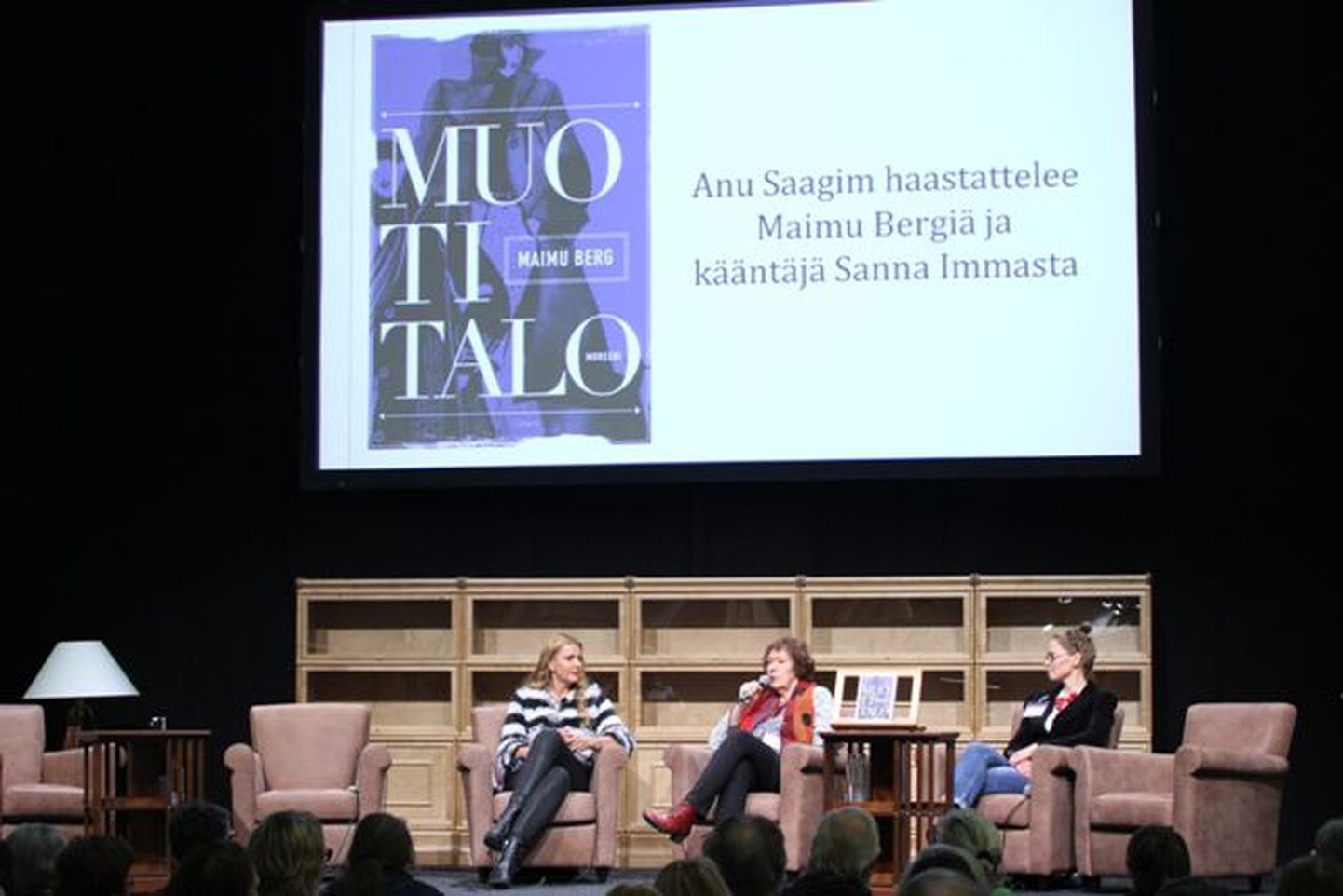 Maimu Berg, Anu Saagim ja Sanna Immanen - Soome raamatumessil 2014