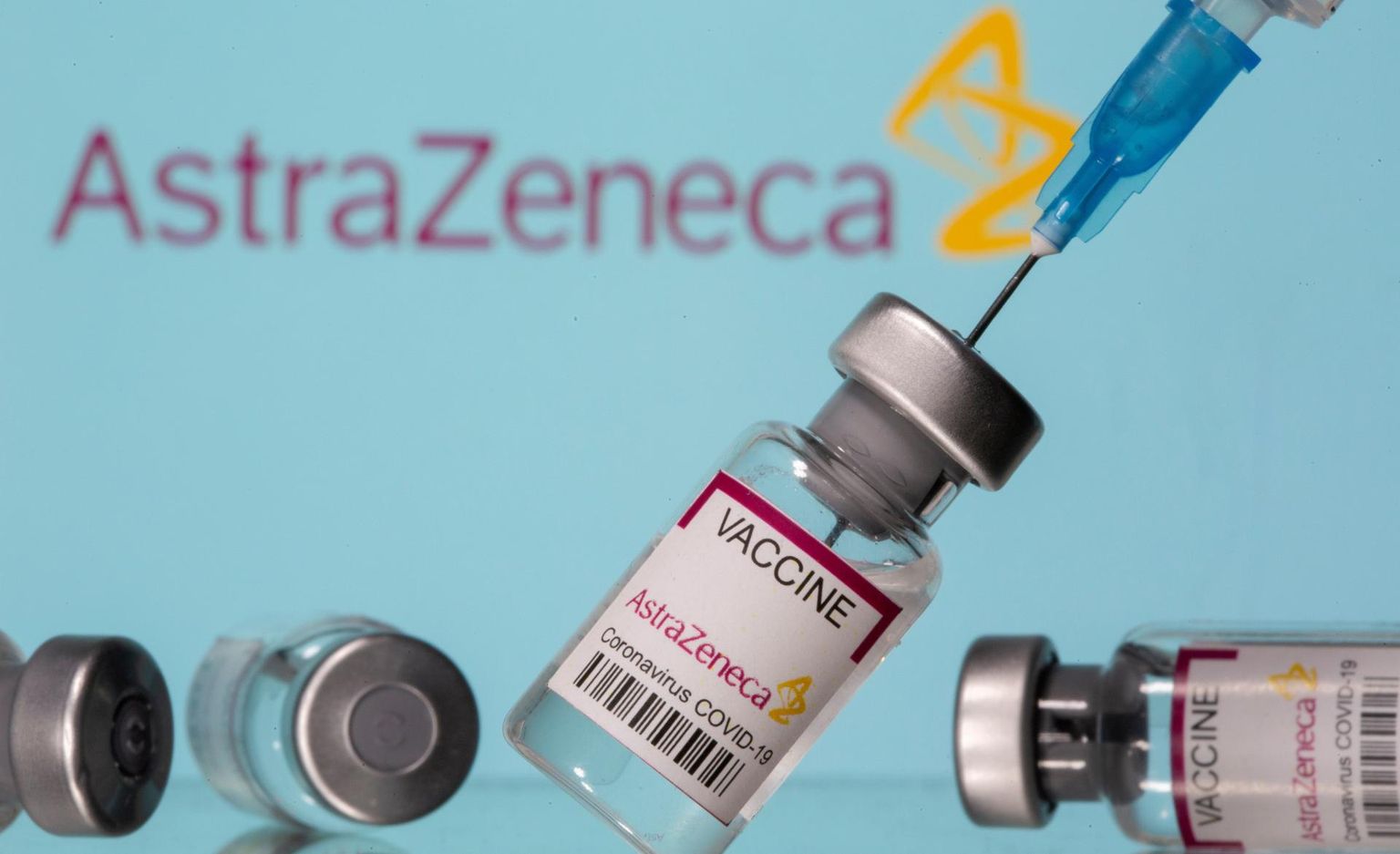 AstraZeneca vaktsiini viaalid. 